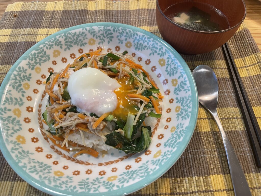 ビビンバと韓国風スープ